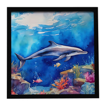 Load image into Gallery viewer, Dolphin Framed Metal Print