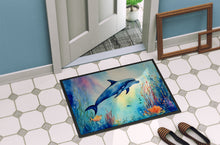 Load image into Gallery viewer, Dolphin Doormat - Large 24x36 – Indoor/Outdoor Floor Mat with Artistic Flair