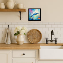 Load image into Gallery viewer, Dolphin Framed Metal Print