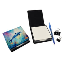 Load image into Gallery viewer, Dolphin PU Leather Note Paper Holder