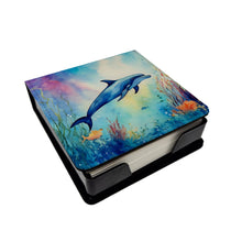Load image into Gallery viewer, Dolphin PU Leather Note Paper Holder