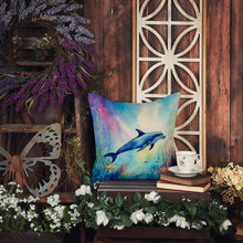Load image into Gallery viewer, Dolphin Throw Pillow