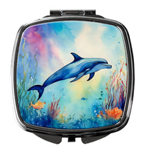 Load image into Gallery viewer, Dolphin Compact Mirror – Stylish Purse Mirror with Artistic Covers