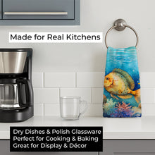 Load image into Gallery viewer, Flounder Kitchen Towel