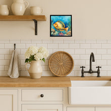 Load image into Gallery viewer, Flounder Framed Metal Print