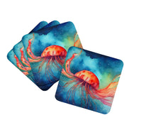 Load image into Gallery viewer, Jellyfish Coasters - Set of 4 Lightweight Foam, Absorbent Drink Coasters