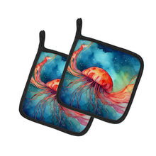 Load image into Gallery viewer, Jellyfish Pot Holders - Set of 2 Decorative Kitchen Helpers | Made in the USA