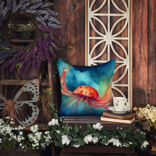 Load image into Gallery viewer, Jellyfish Throw Pillow - 14x14 Decorative Pillow – Art for Your Home &amp; Patio