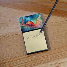 Load image into Gallery viewer, Jellyfish Sticky Note Holder- Refiilable Desk Accessory Note Pad