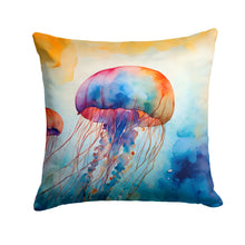 Load image into Gallery viewer, Jellyfish Throw Pillow - 14x14 Decorative Pillow – Art for Your Home &amp; Patio