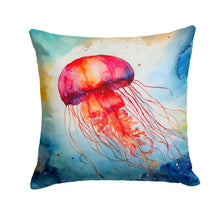 Load image into Gallery viewer, Jellyfish Throw Pillow - 14x14 Decorative Pillow – Art for Your Home &amp; Patio