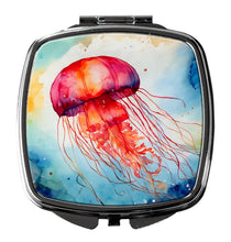 Load image into Gallery viewer, Jellyfish Compact Mirror – Stylish Purse Mirror with Artistic Covers