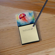 Load image into Gallery viewer, Jellyfish Sticky Note Holder- Refiilable Desk Accessory Note Pad