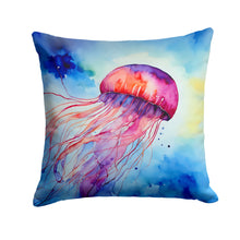 Load image into Gallery viewer, Jellyfish Throw Pillow - 14x14 Decorative Pillow – Art for Your Home &amp; Patio