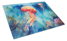Load image into Gallery viewer, Jellyfish Glass Cutting Boards – Durable, Decorative Kitchen Art Large