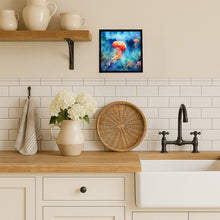Load image into Gallery viewer, Jellyfish Framed Metal Print