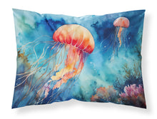 Load image into Gallery viewer, Jellyfish Standard Pillowcase – Artistic Decorative Front, White Back