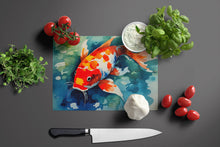 Load image into Gallery viewer, Koi Fish Glass Cutting Boards – Durable, Decorative Kitchen Art Large