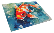 Load image into Gallery viewer, Koi Fish Glass Cutting Boards – Durable, Decorative Kitchen Art Large