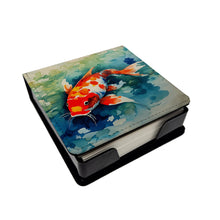 Load image into Gallery viewer, Koi Fish PU Leather Note Paper Holder