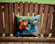 Load image into Gallery viewer, Koi Fish Throw Pillow - 14x14 Decorative Pillow – Art for Your Home &amp; Patio