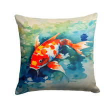 Load image into Gallery viewer, Koi Fish Throw Pillow - 14x14 Decorative Pillow – Art for Your Home &amp; Patio