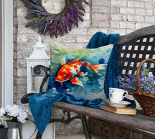 Load image into Gallery viewer, Koi Fish Throw Pillow