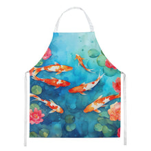 Load image into Gallery viewer, Koi Fish Apron – Artist-Designed Kitchen, BBQ &amp; Craft Apron