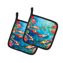 Load image into Gallery viewer, Koi Fish Pot Holders - Set of 2 Decorative Kitchen Helpers | Made in the USA