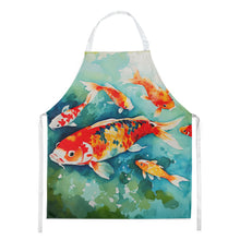 Load image into Gallery viewer, Koi Fish Apron – Artist-Designed Kitchen, BBQ &amp; Craft Apron