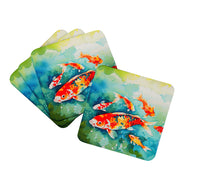 Load image into Gallery viewer, Koi Fish Coasters - Set of 4 Lightweight Foam, Absorbent Drink Coasters