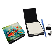 Load image into Gallery viewer, Koi Fish PU Leather Note Paper Holder