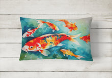 Load image into Gallery viewer, Koi Fish Throw Pillow
