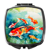 Load image into Gallery viewer, Koi Fish Compact Mirror – Stylish Purse Mirror with Artistic Covers