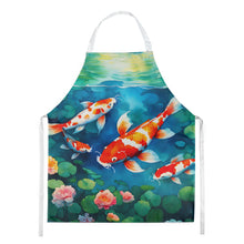 Load image into Gallery viewer, Koi Fish Apron – Artist-Designed Kitchen, BBQ &amp; Craft Apron