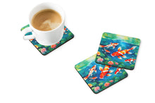 Load image into Gallery viewer, Koi Fish Coasters - Set of 4 Lightweight Foam, Absorbent Drink Coasters