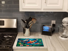Load image into Gallery viewer, Koi Fish Glass Cutting Boards – Durable, Decorative Kitchen Art Large