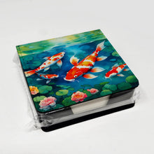 Load image into Gallery viewer, Koi Fish PU Leather Note Paper Holder