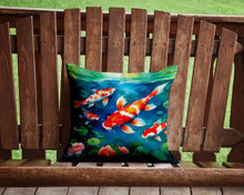 Load image into Gallery viewer, Koi Fish Throw Pillow - 14x14 Decorative Pillow – Art for Your Home &amp; Patio