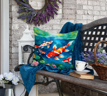 Load image into Gallery viewer, Koi Fish Throw Pillow