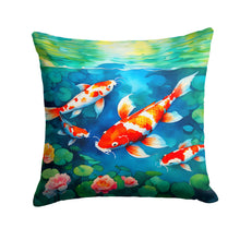 Load image into Gallery viewer, Koi Fish Throw Pillow