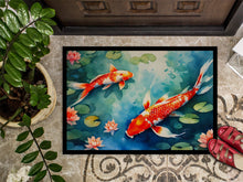 Load image into Gallery viewer, Koi Fish Doormat - Large 24x36 – Indoor/Outdoor Floor Mat with Artistic Flair