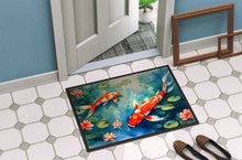 Load image into Gallery viewer, Koi Fish Doormat - Large 24x36 – Indoor/Outdoor Floor Mat with Artistic Flair
