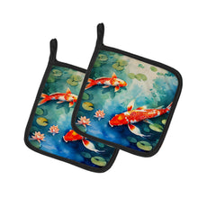 Load image into Gallery viewer, Koi Fish Pot Holders - Set of 2 Decorative Kitchen Helpers | Made in the USA