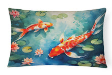 Load image into Gallery viewer, Koi Fish Throw Pillow