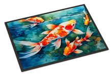 Load image into Gallery viewer, Koi Fish Doormat - Large 24x36 – Indoor/Outdoor Floor Mat with Artistic Flair