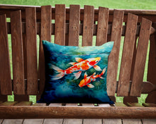 Load image into Gallery viewer, Koi Fish Throw Pillow - 14x14 Decorative Pillow – Art for Your Home &amp; Patio