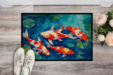 Load image into Gallery viewer, Koi Fish Doormat - Large 24x36 – Indoor/Outdoor Floor Mat with Artistic Flair