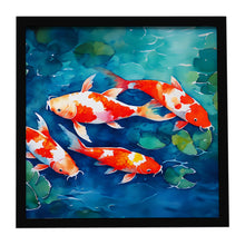 Load image into Gallery viewer, Koi Fish Framed Metal Print