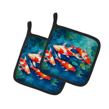 Load image into Gallery viewer, Koi Fish Pot Holders - Set of 2 Decorative Kitchen Helpers | Made in the USA